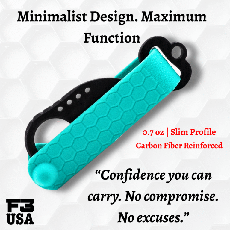 Claw self-defense key organizer in mint and black. Non-lethal EDC tool with minimalist design for safe everyday carry.